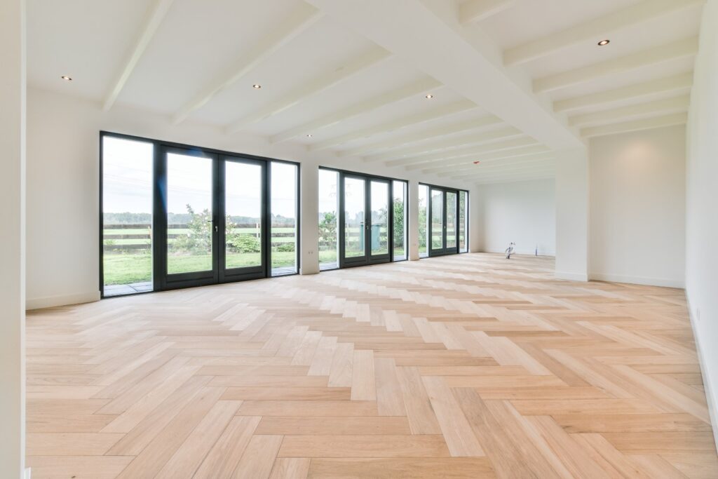 Interior of spacious room in luxury house