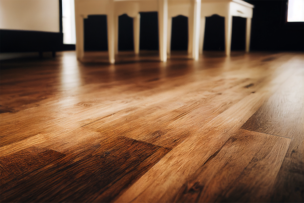 wood flooring that has been refinished